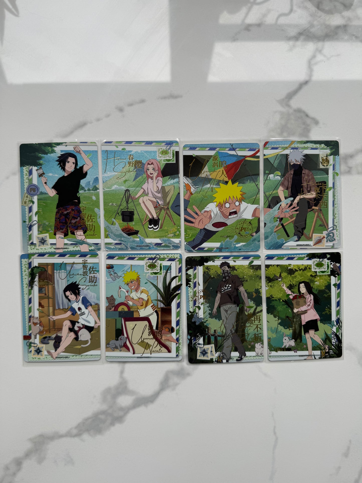 Cartes Naruto Kayou Tier 4 Wave 6 Full Set PU 001-008