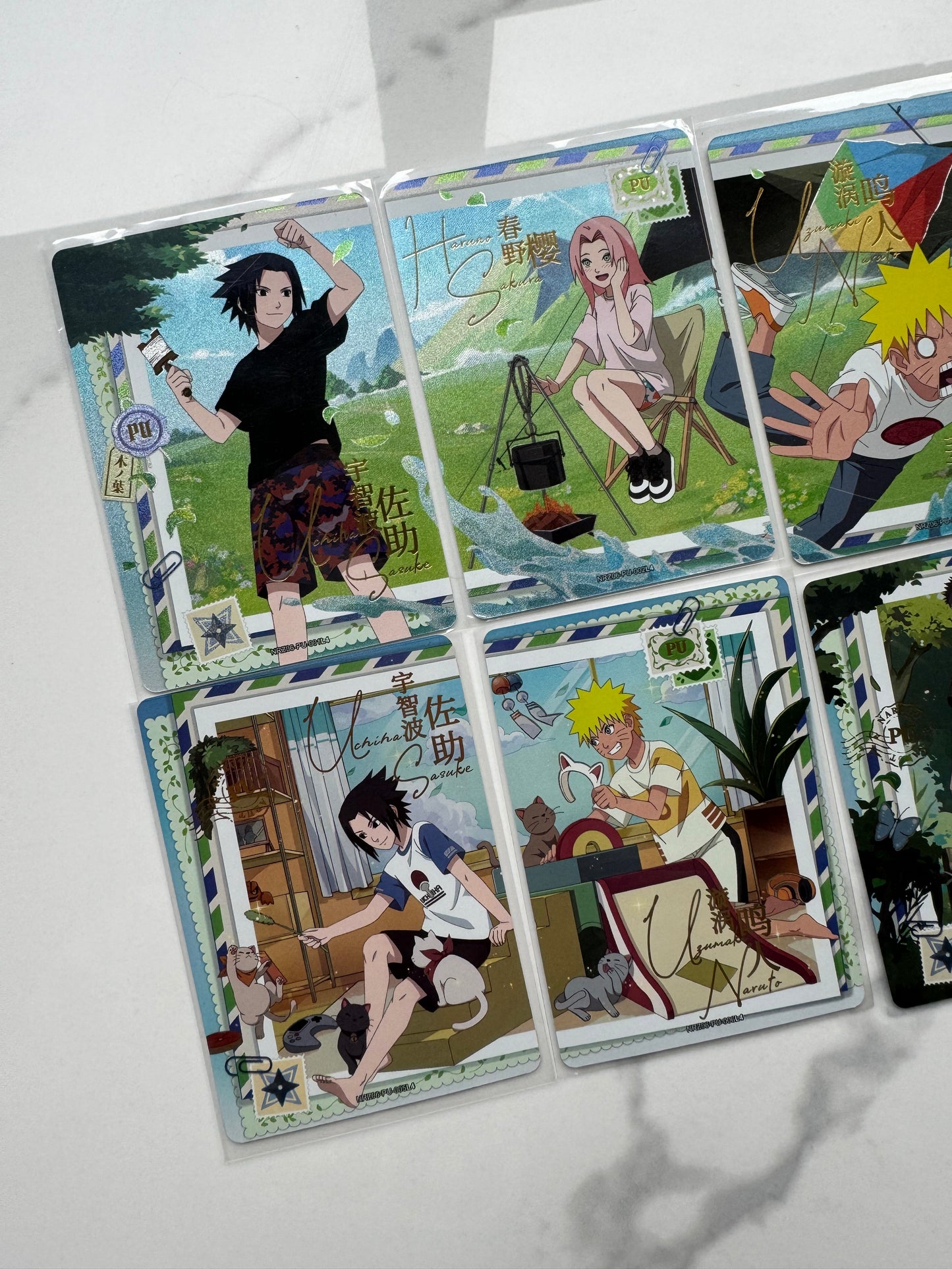 Cartes Naruto Kayou Tier 4 Wave 6 Full Set PU 001-008